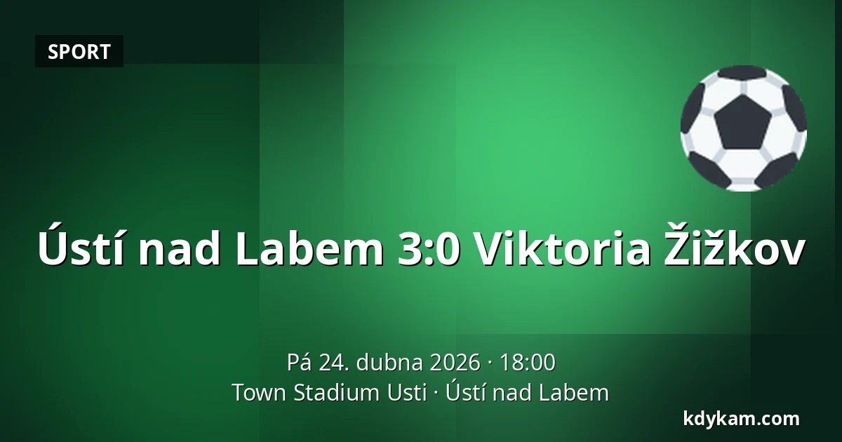 Ústí nad Labem – Viktoria Žižkov — Town Stadium Usti, Ústí nad Labem