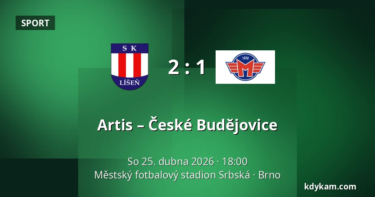 Artis – České Budějovice — Městský fotbalový stadion Srbská, Brno
