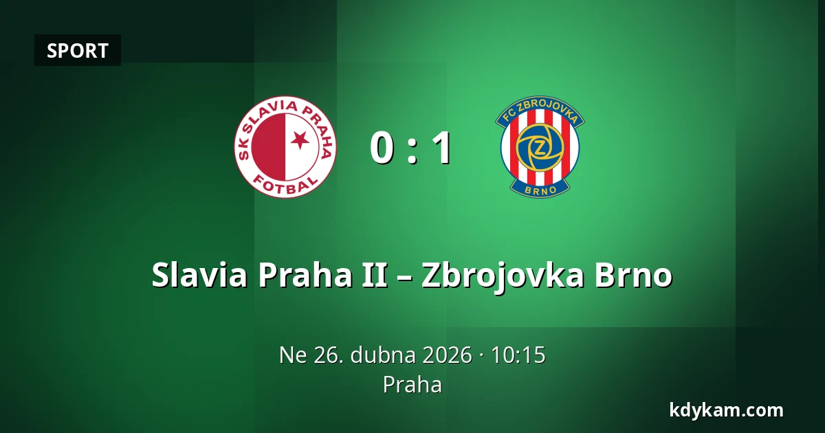 Slavia Praha II – Zbrojovka Brno — Praha