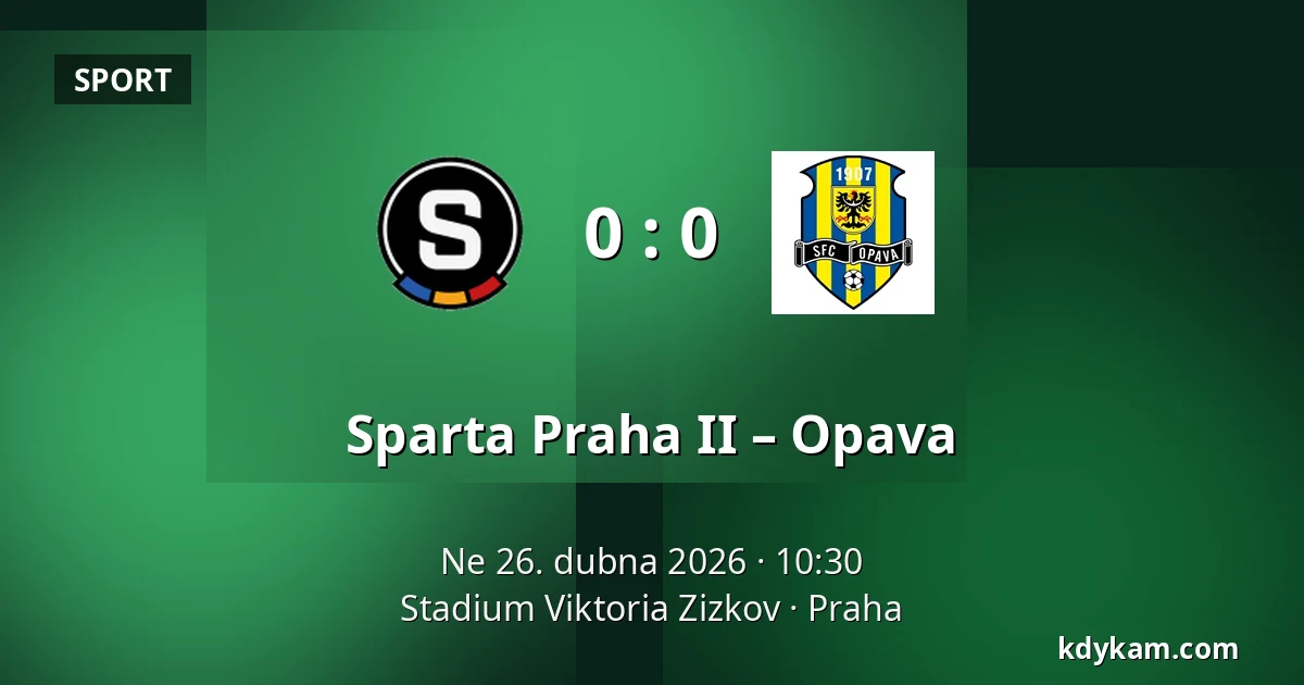 Sparta Praha II – Opava — FK Viktoria Žižkov, Praha