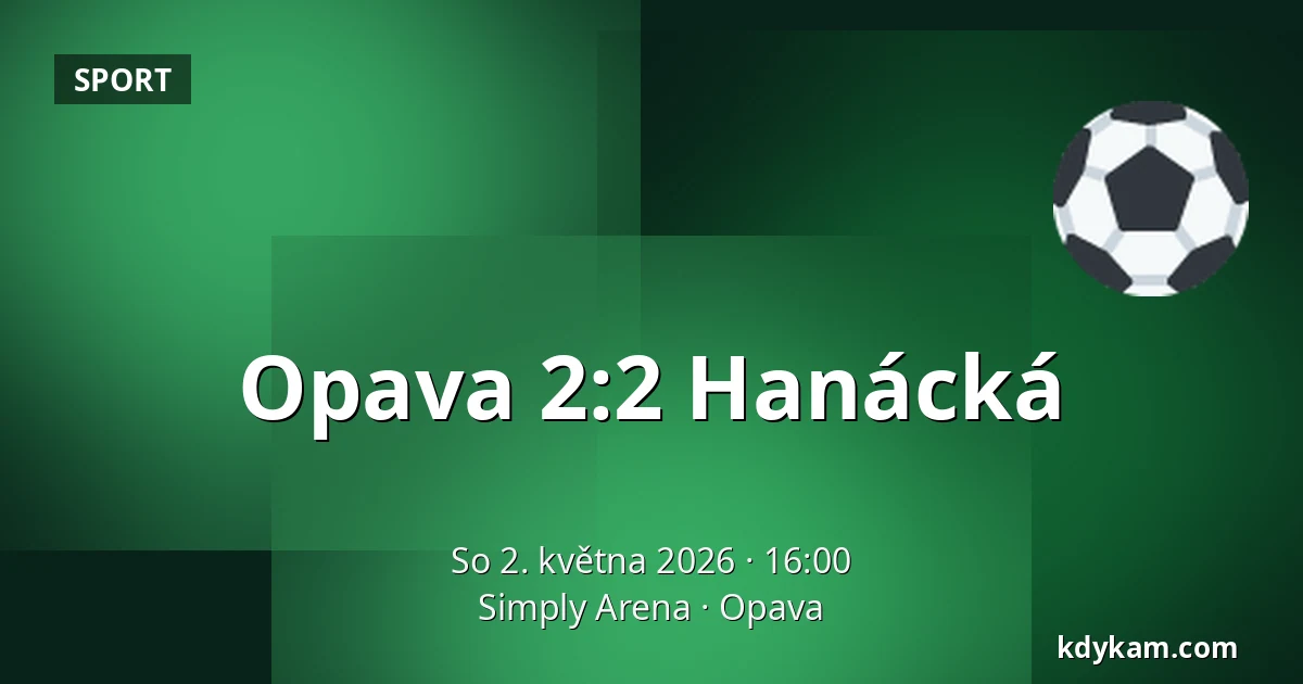 Opava – Hanácká — Simply Arena, Opava