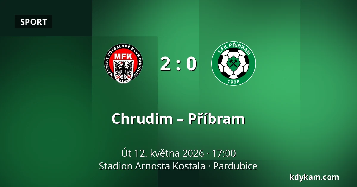 Chrudim – Příbram — Stadion Arnosta Kostala, Pardubice