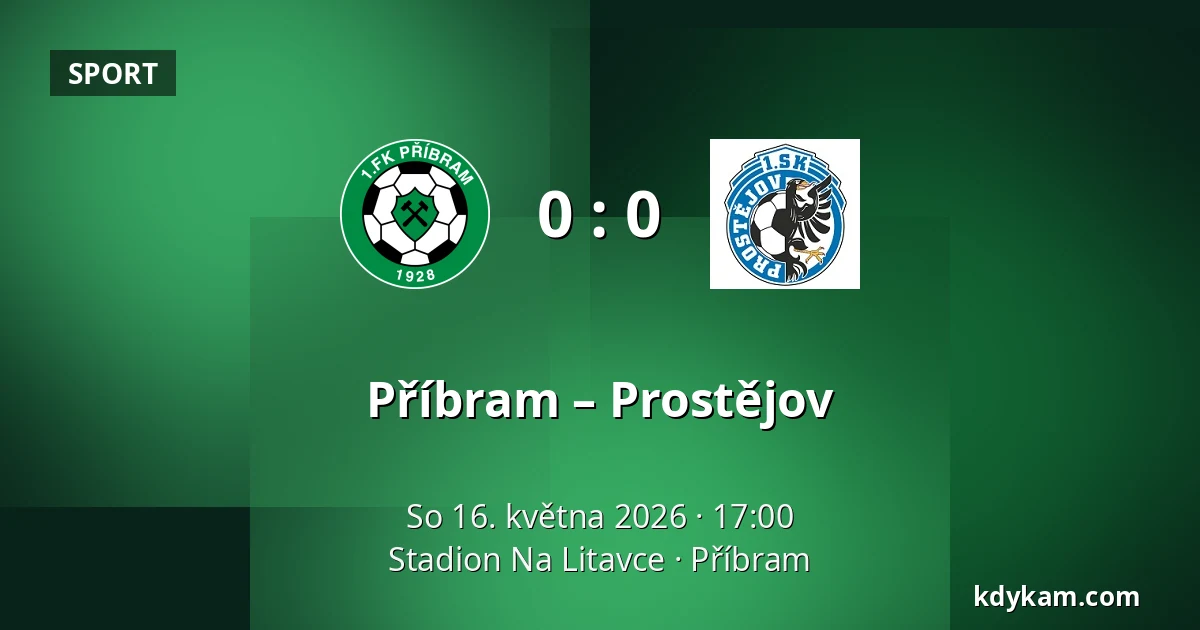 Příbram – Prostějov — Stadion Na Litavce, Příbram