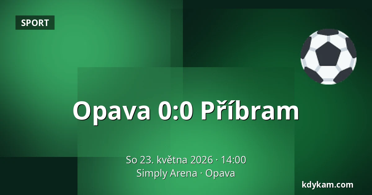 Opava – Příbram — Simply Arena, Opava