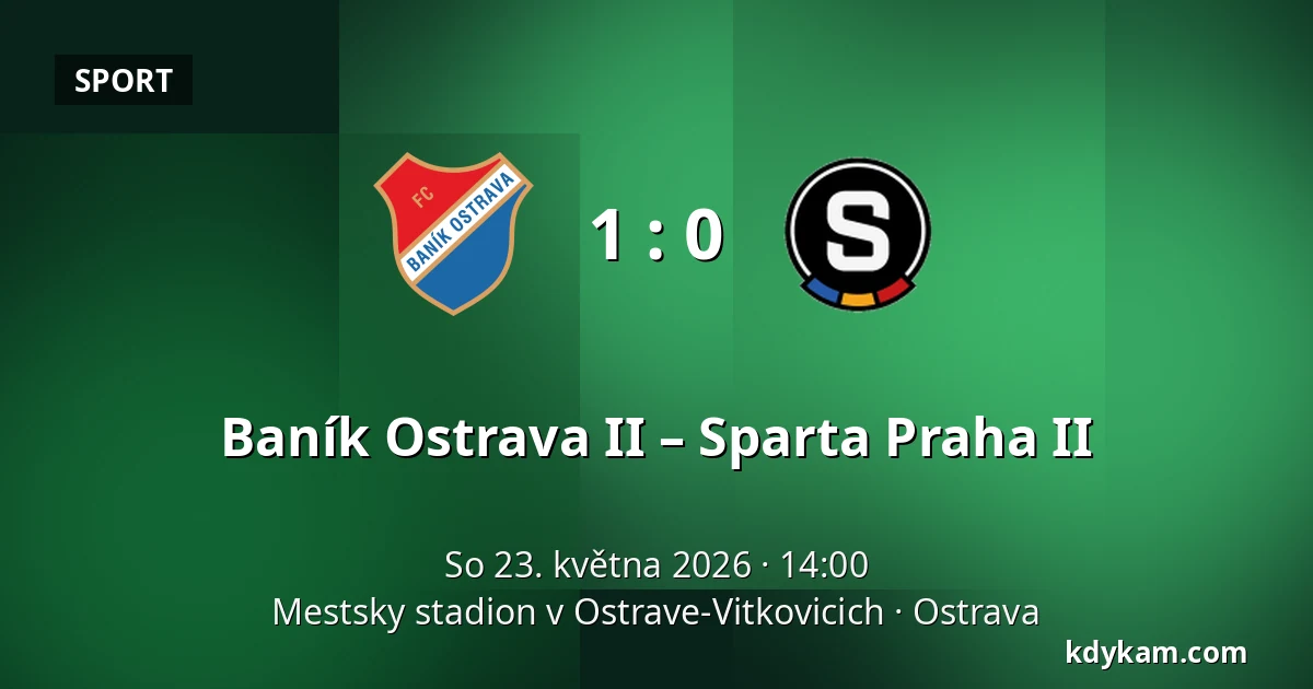 Baník Ostrava II – Sparta Praha II — Mestsky stadion v Ostrave-Vitkovicich, Ostrava