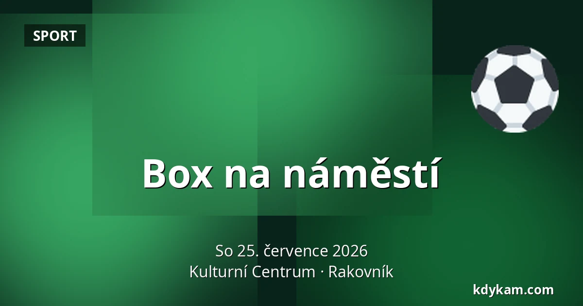 Box na náměstí — Kulturní Centrum, Rakovník