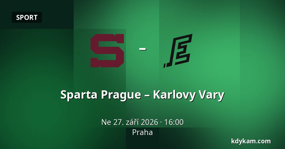 Sparta Prague – Karlovy Vary — Praha