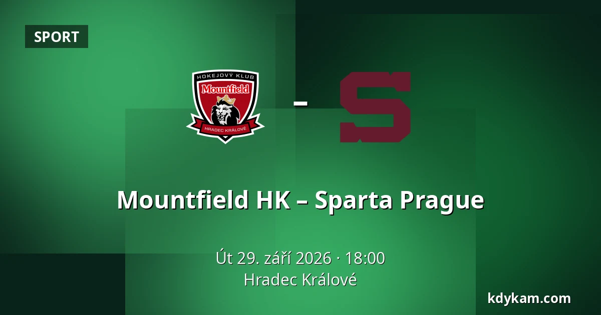 Mountfield HK – Sparta Prague — Hradec Králové