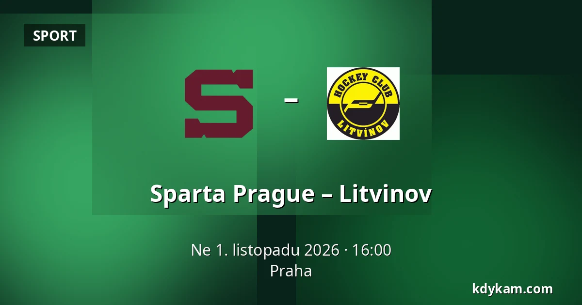 Sparta Prague – Litvinov — Praha
