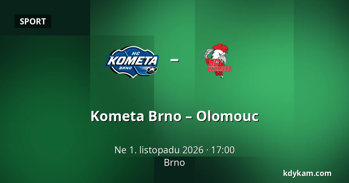 Kometa Brno – Olomouc — Brno