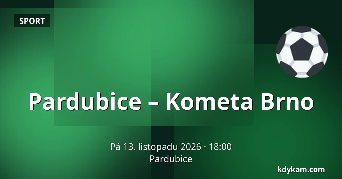 Pardubice – Kometa Brno — Pardubice