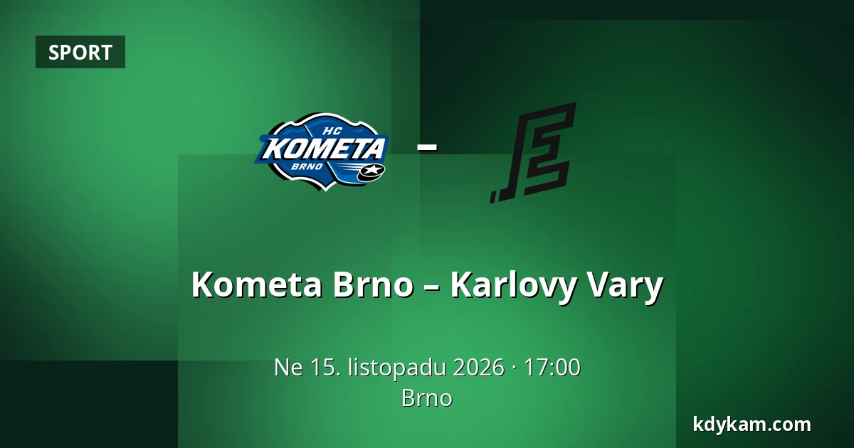 Kometa Brno – Karlovy Vary — Brno