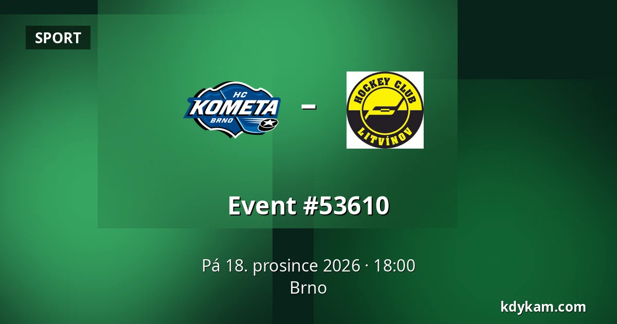 Kometa Brno – Litvinov — Brno
