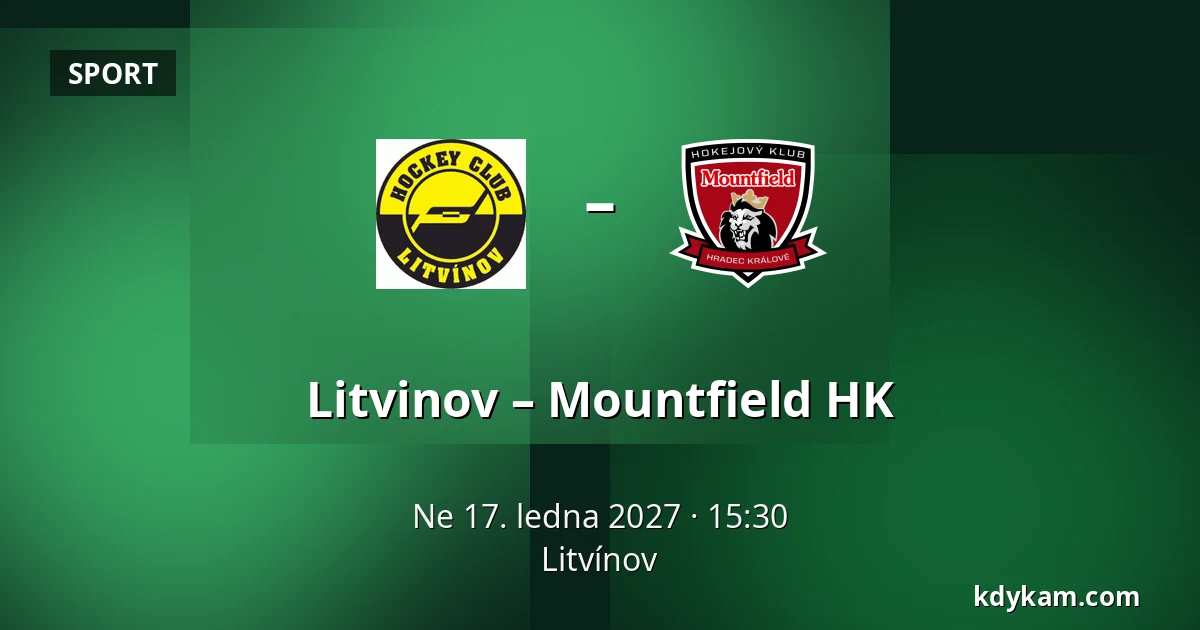 Litvinov – Mountfield HK — Litvínov
