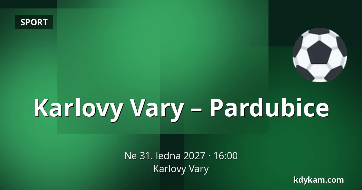 Karlovy Vary – Pardubice — Karlovy Vary
