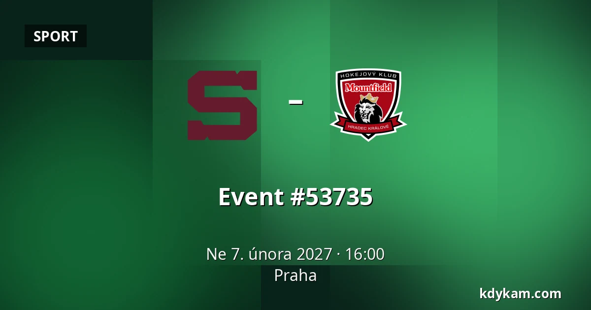 Sparta Prague – Mountfield HK — Praha