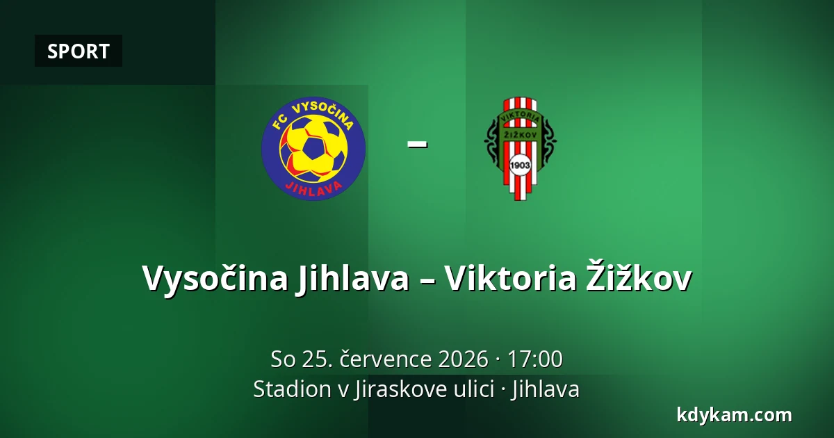 Vysočina Jihlava – Viktoria Žižkov — Stadion v Jiraskove ulici, Jihlava