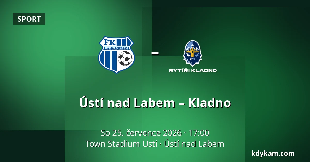 Ústí nad Labem – Kladno — Town Stadium Usti, Ústí nad Labem
