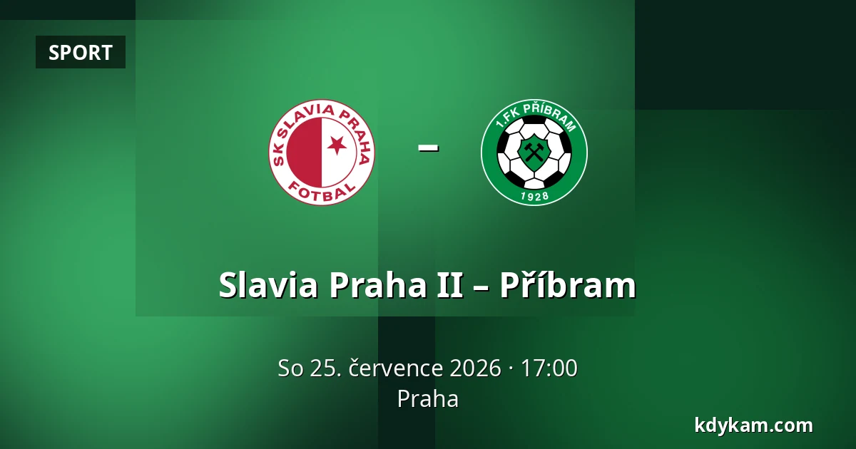 Slavia Praha II – Příbram — Praha