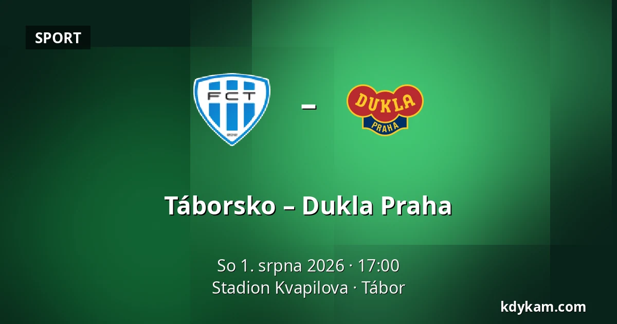 Táborsko – Dukla Praha — Stadion Kvapilova, Tábor