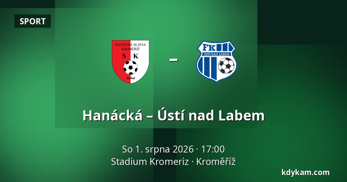 Hanácká – Ústí nad Labem — Stadium Kromeriz, Kroměříž