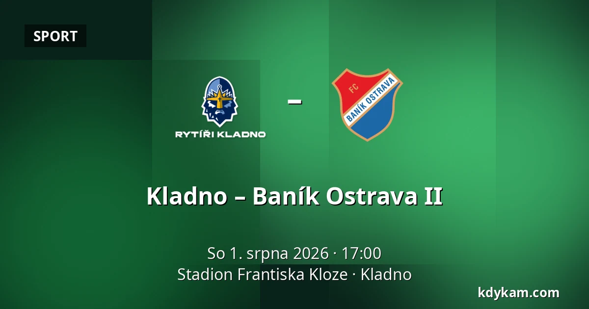 Kladno – Baník Ostrava II — Stadion Frantiska Kloze, Kladno