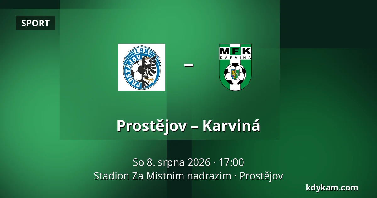 Prostějov – Karviná — Stadion Za Mistnim nadrazim, Prostějov