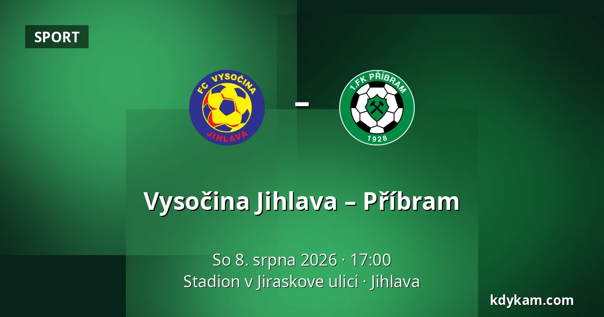 Vysočina Jihlava – Příbram — Stadion v Jiraskove ulici, Jihlava