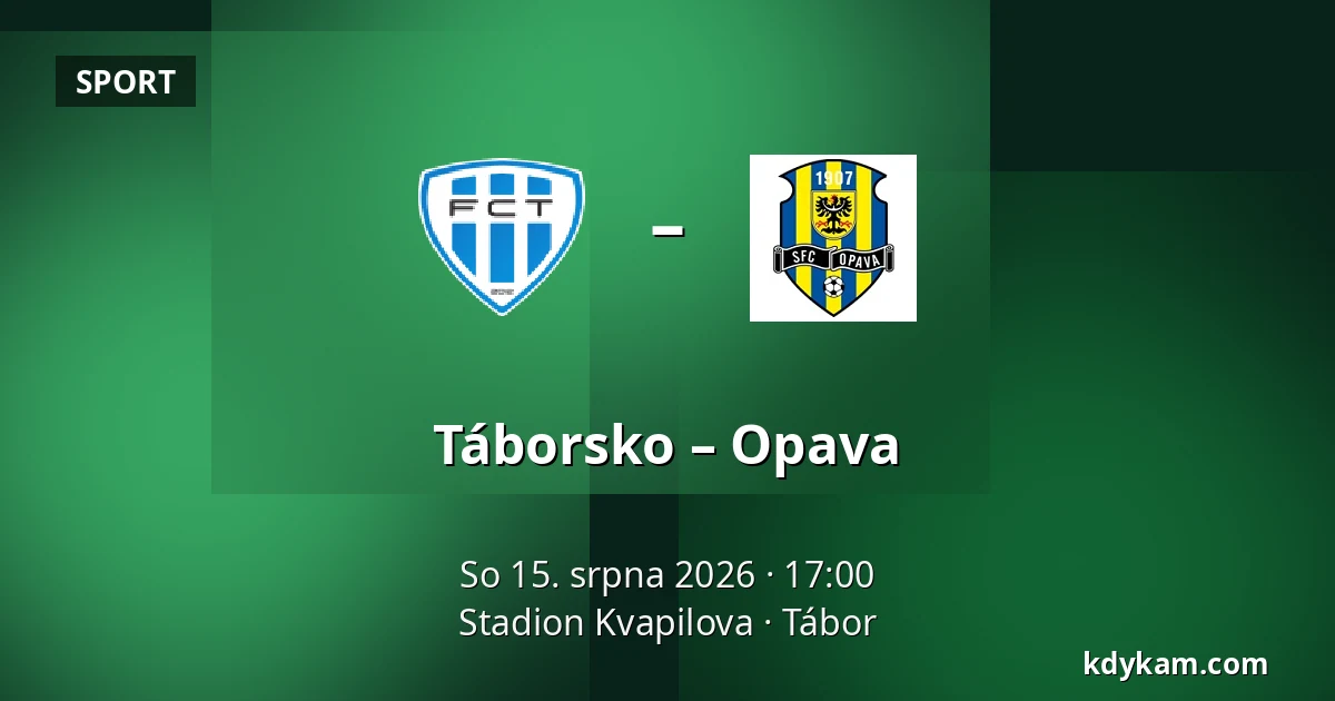 Táborsko – Opava — Stadion Kvapilova, Tábor