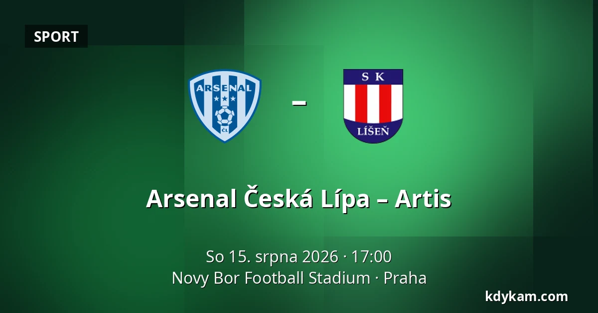 Arsenal Česká Lípa – Artis — Novy Bor Football Stadium, Praha