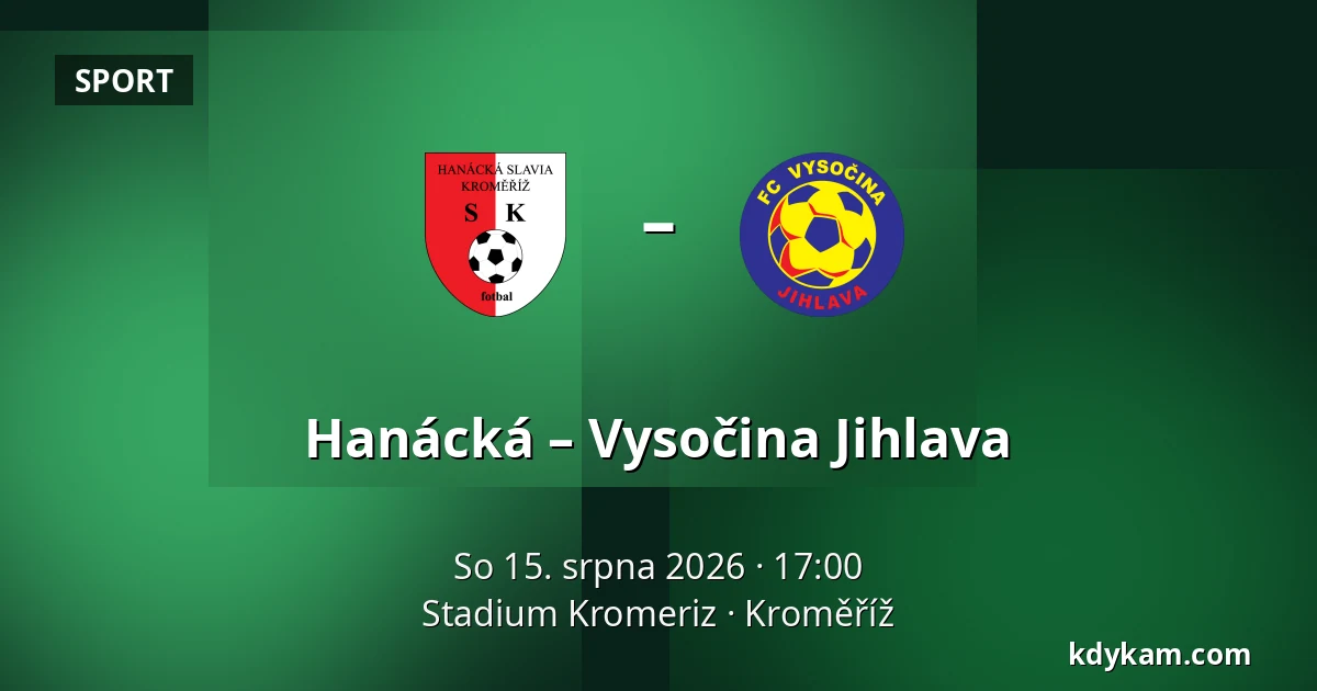 Hanácká – Vysočina Jihlava — Stadium Kromeriz, Kroměříž