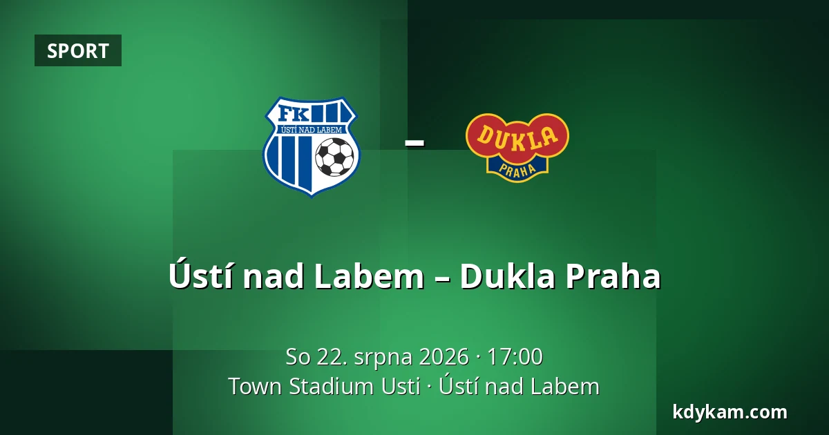 Ústí nad Labem – Dukla Praha — Town Stadium Usti, Ústí nad Labem