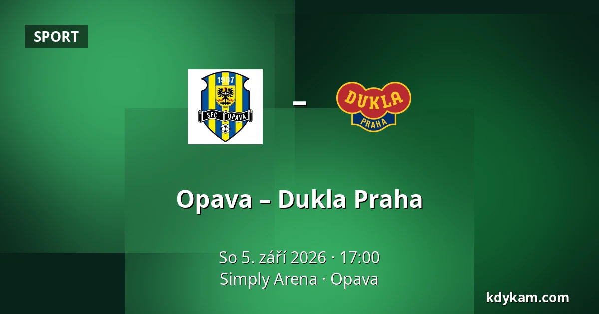 Opava – Dukla Praha — Simply Arena, Opava