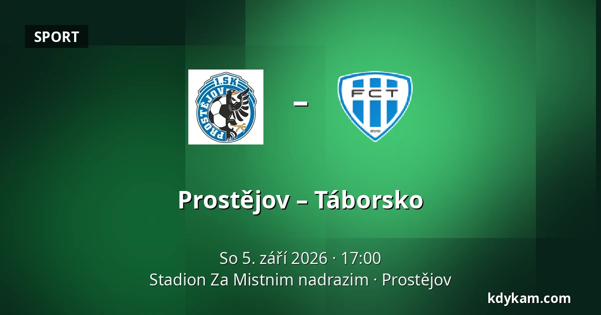 Prostějov – Táborsko — Stadion Za Mistnim nadrazim, Prostějov