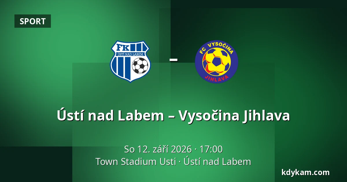 Ústí nad Labem – Vysočina Jihlava — Town Stadium Usti, Ústí nad Labem