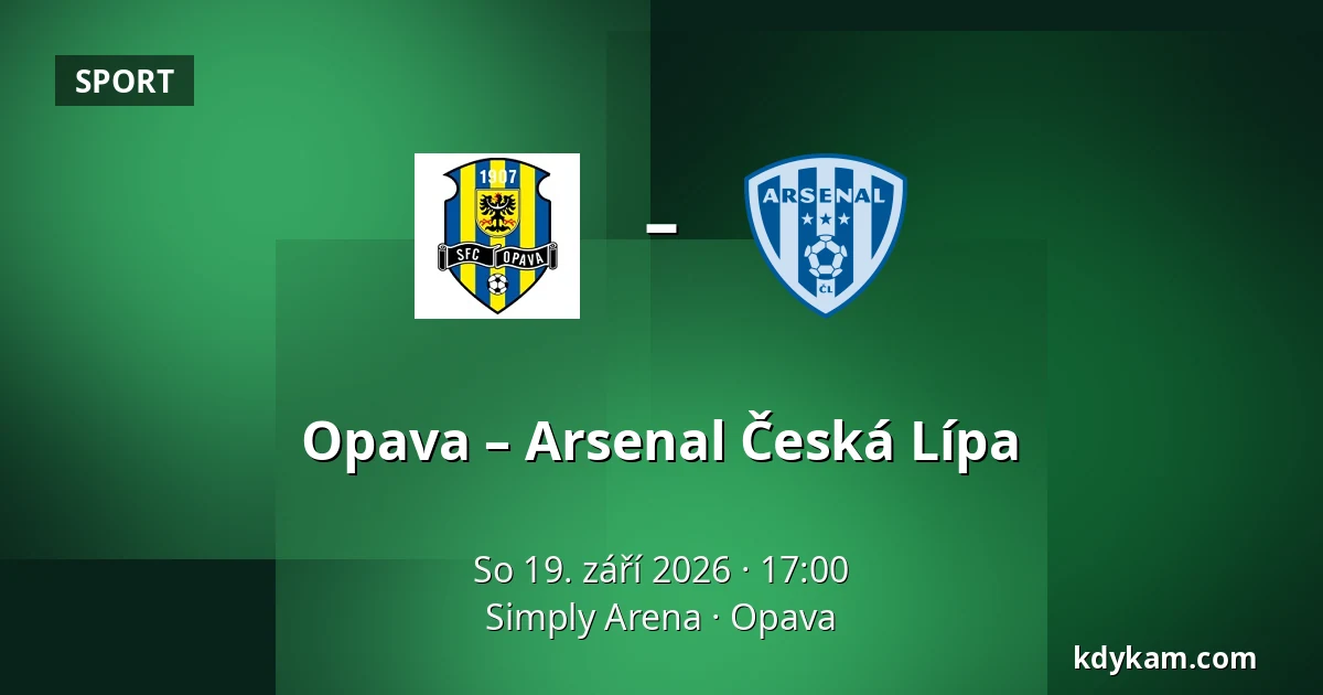 Opava – Arsenal Česká Lípa — Simply Arena, Opava