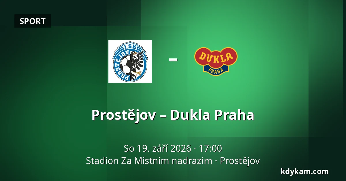 Prostějov – Dukla Praha — Stadion Za Mistnim nadrazim, Prostějov