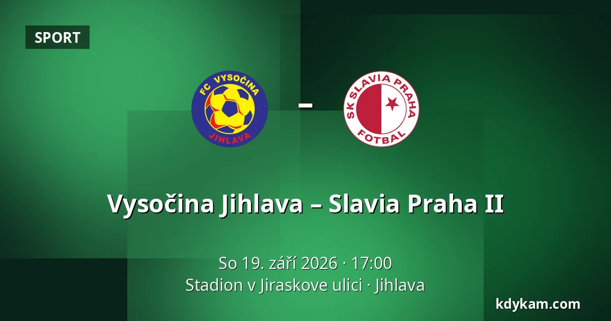 Vysočina Jihlava – Slavia Praha II — Stadion v Jiraskove ulici, Jihlava