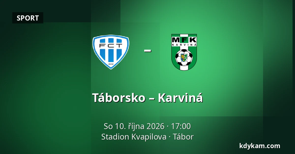 Táborsko – Karviná — Stadion Kvapilova, Tábor