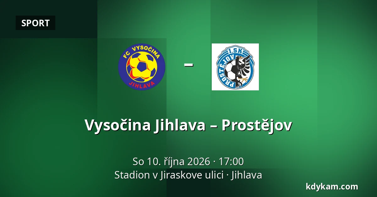 Vysočina Jihlava – Prostějov — Stadion v Jiraskove ulici, Jihlava