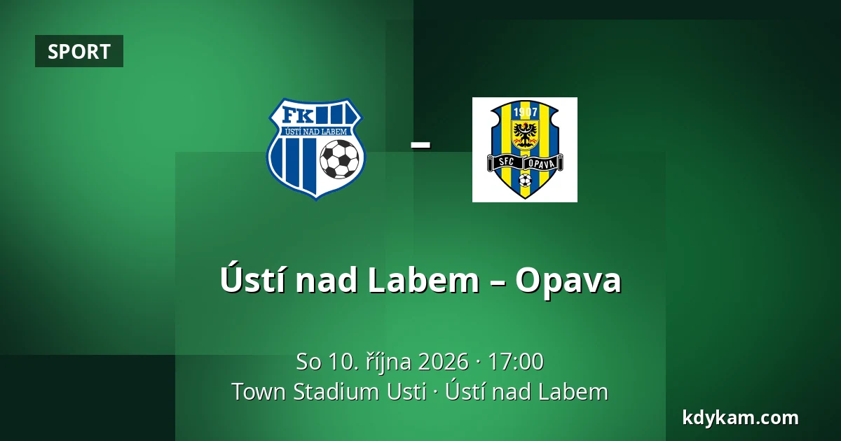 Ústí nad Labem – Opava — Town Stadium Usti, Ústí nad Labem