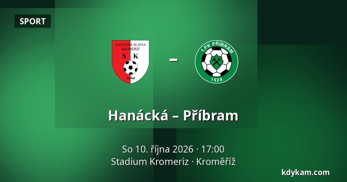 Hanácká – Příbram — Stadium Kromeriz, Kroměříž