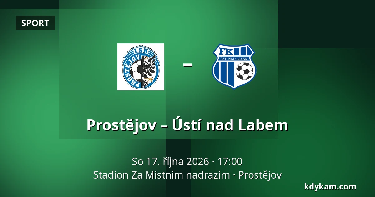 Prostějov – Ústí nad Labem — Stadion Za Mistnim nadrazim, Prostějov