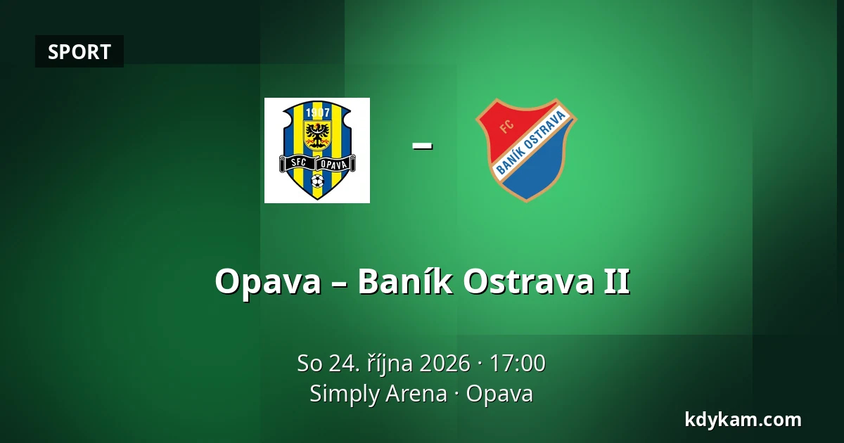 Opava – Baník Ostrava II — Simply Arena, Opava