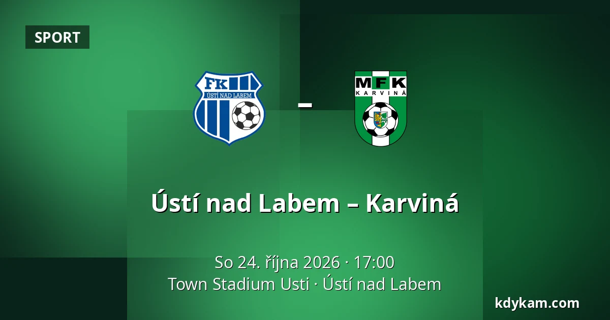 Ústí nad Labem – Karviná — Town Stadium Usti, Ústí nad Labem