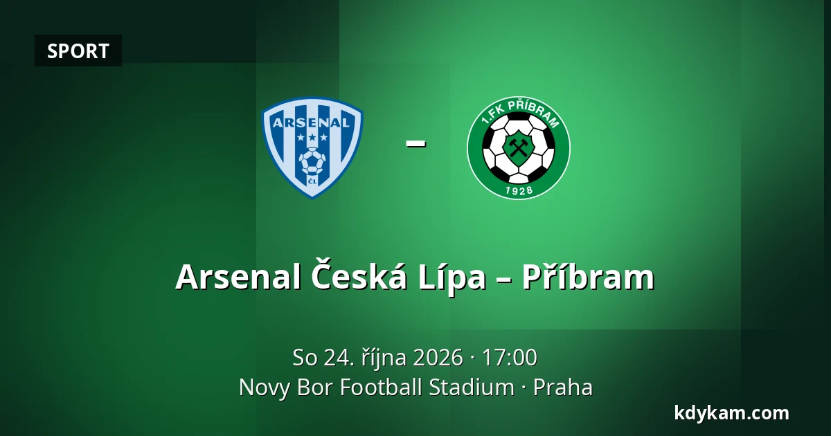 Arsenal Česká Lípa – Příbram — Novy Bor Football Stadium, Praha
