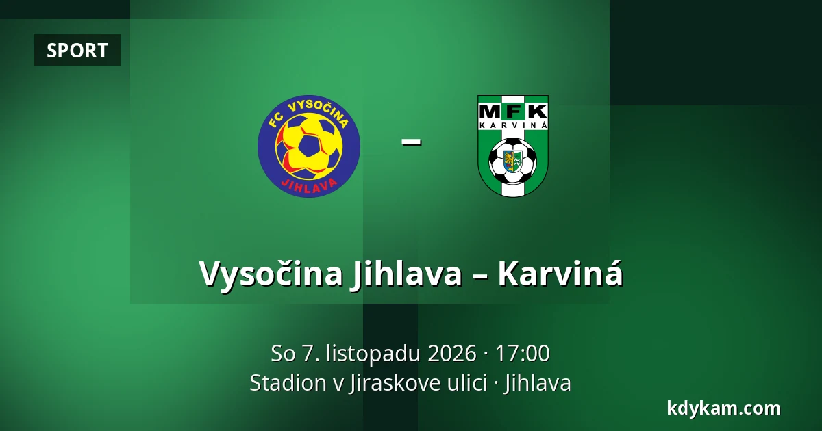Vysočina Jihlava – Karviná — Stadion v Jiraskove ulici, Jihlava
