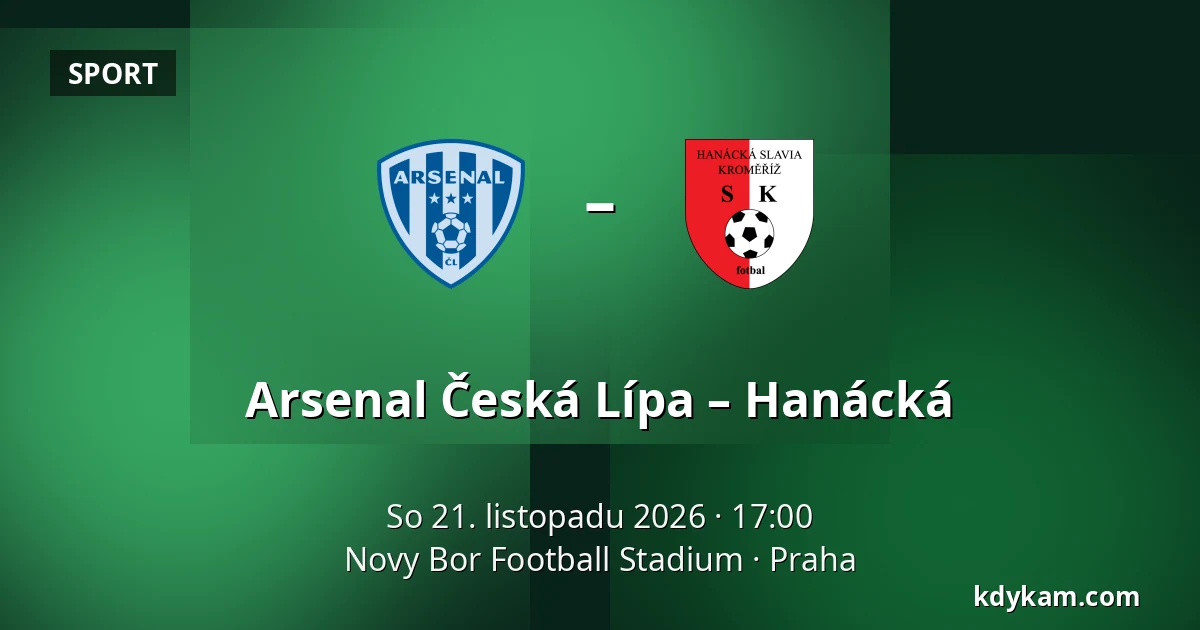 Arsenal Česká Lípa – Hanácká — Novy Bor Football Stadium, Praha