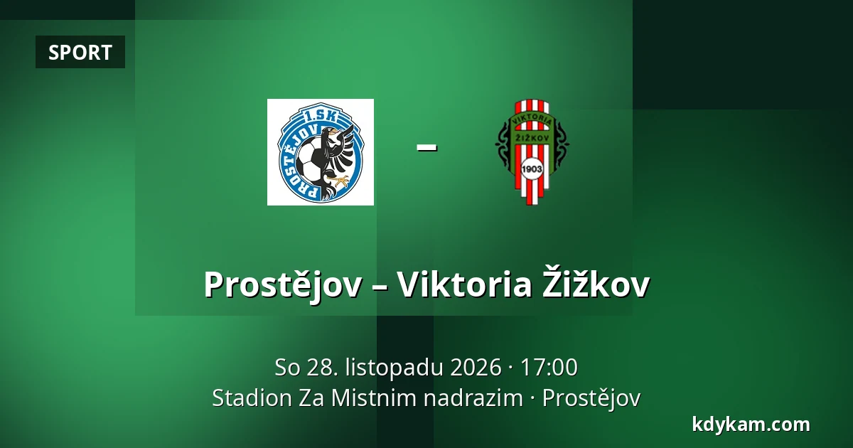 Prostějov – Viktoria Žižkov — Stadion Za Mistnim nadrazim, Prostějov