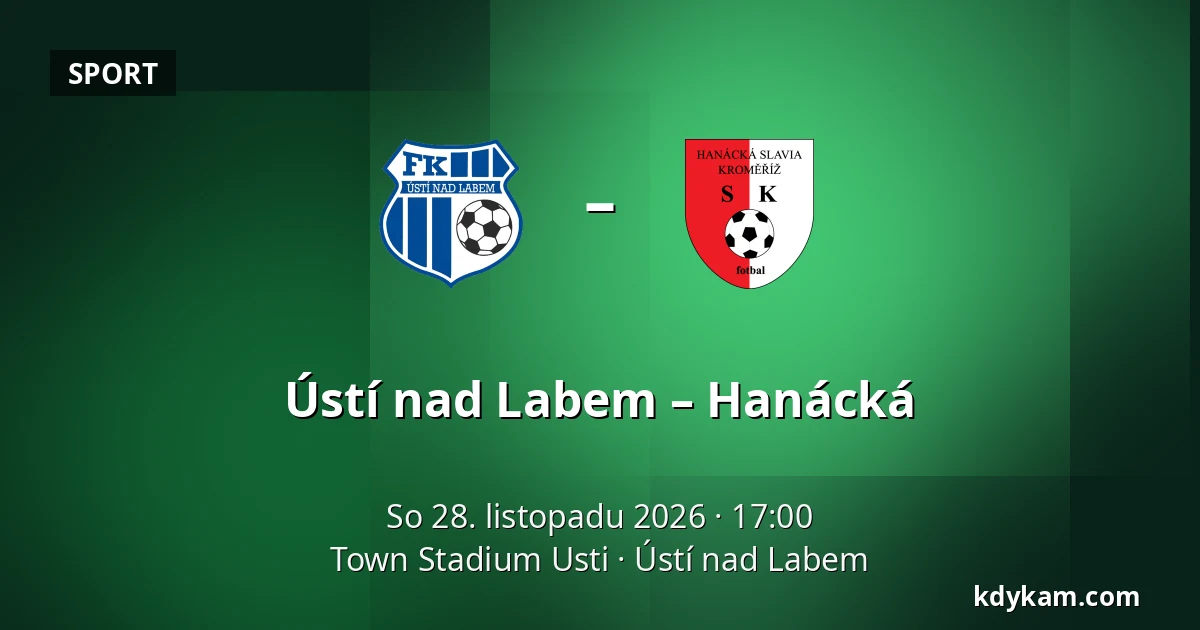 Ústí nad Labem – Hanácká — Town Stadium Usti, Ústí nad Labem
